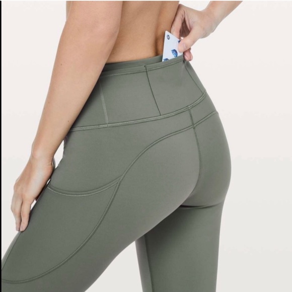 Lululemon Fast and Free Crop, 19” - Picture 2 of 4